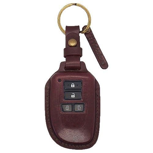 ＼半額SALE／ ハイエース 4ボタン】200系 TOYOTA 総手縫い スマートキー 本革 セキュリティ