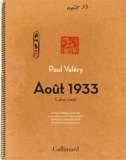 Août 1933 : cahier inédit