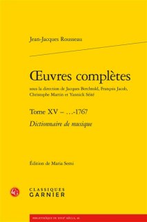 1767, Dictionnaire de musique