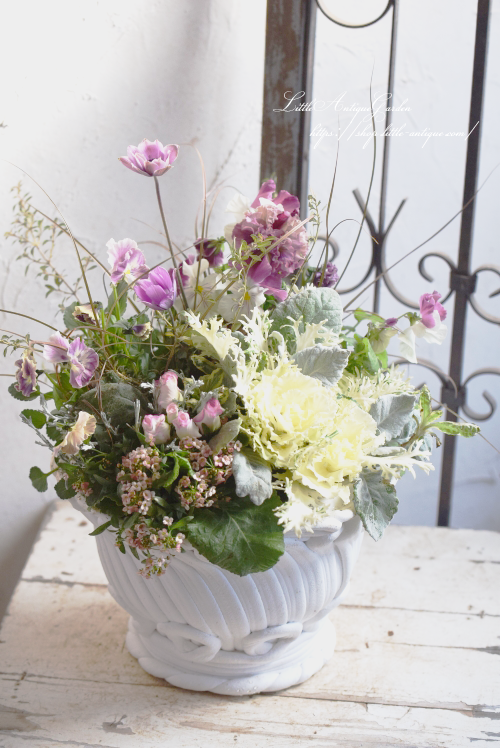 ★決算特価商品★ 寄せ植え ギャザリング- LittleAntiqueGarden～リトル フラワーアレンジメント
