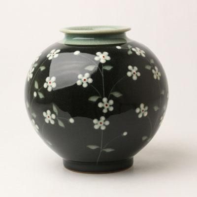 韓国陶磁器 青磁 黒梅壺 小 インテリア 韓国お土産 置物 飾り アイライク Kokoboa オンラインショッピング