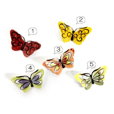 韓国陶磁器 模様蝶々のマグネット 大 可愛い 韓国お土産 便利 アイライク Kokoboa オンラインショッピング