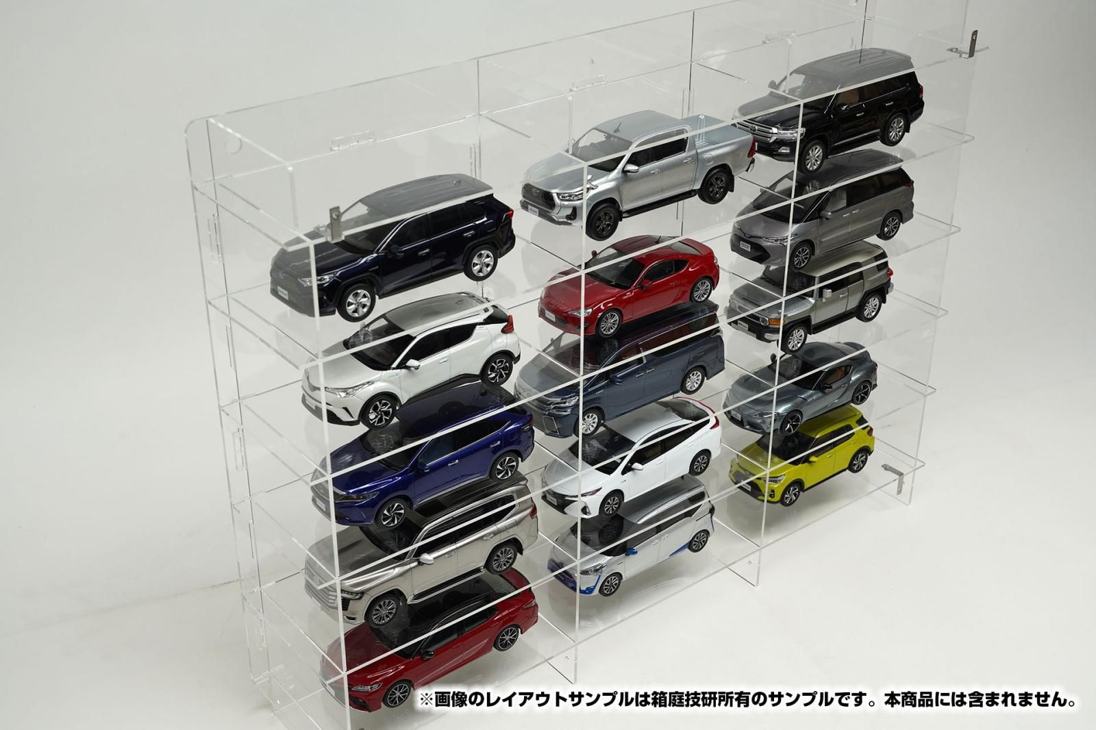 1/32 1/30 カーモデル・ミニ四駆向け組立式壁掛けディスプレイ