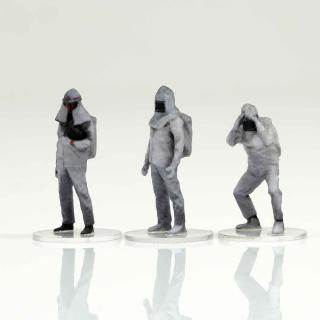 消防士フィギュア figreal 1/64 消防隊員セットD 3体セット | アクトカー(ActCAR