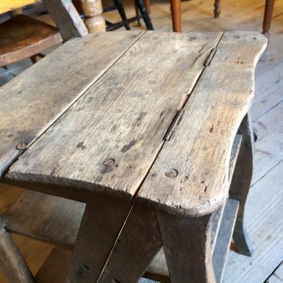 フランス製アンティークチェア 階段椅子 W157002F - 〓Wellies