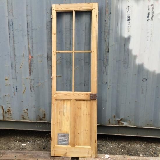 アンティーク フランス ガラス×ウッドドア D 扉 建具 店舗什器