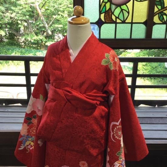 やゝK-365*三歳用・長襦袢付き、たくさんの花に手毬/リユース やゝK-365*三歳用・長襦袢付き、たくさんの花に手毬/リユース