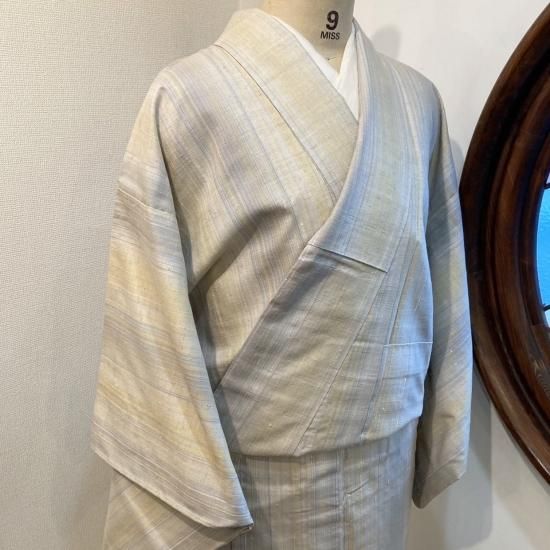 夏用 女仕立】紗紬着物 清流【受注生産品】激安で購入！法被と