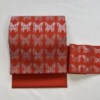 アンティークお買い得❗着物帯(袋帯) リサイクル着物】袋帯 正絹 金色 古典柄 正倉院模様 帯丈443cm S
