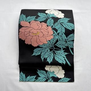 アンティークお買い得❗着物帯(袋帯) リサイクル着物】袋帯 正絹 金色 古典柄 正倉院模様 帯丈443cm S