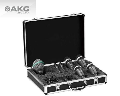 AKG P4 ダイナミックマイク 3本セット ドラムホルダー付き タム