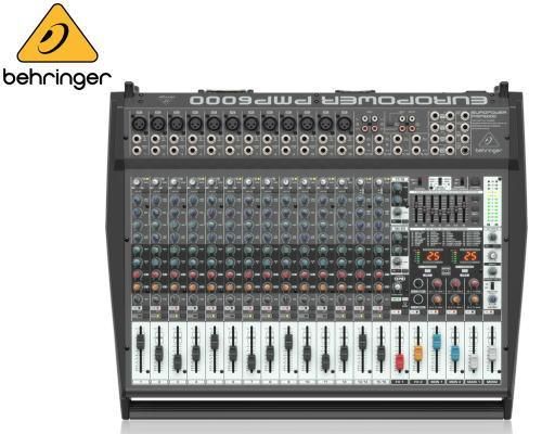 BEHRINGER（ベリンガー）20chステレオパワード・ミキサー　PMP6000 EUROPOWER