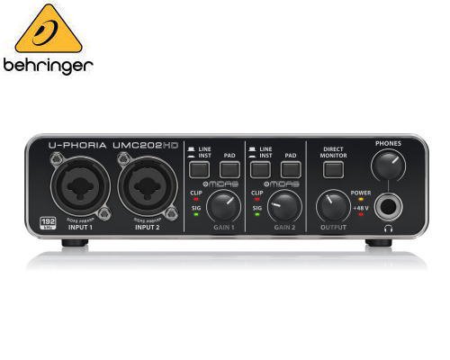 BEHRINGER（ベリンガー）USBオーディオインターフェース UMC202HD U-PHORIA