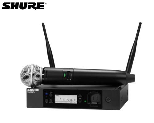 SHURE シュア / GLXD24R+J/SM58-Z2 2台セット他 SHURE ハンドヘルドセット（2.4GHz帯）GLXD24R+J/SM58-Z2