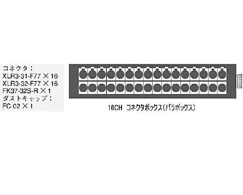 CANARE コネクタボックス（パラボックス） 16J12F2