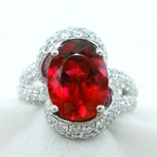 K18WG ルベライト ダイヤモンドリング T 3.29ct D 1.44ct K18WG ルベライト ダイヤモンドリング T 3.29ct D 1.44ct