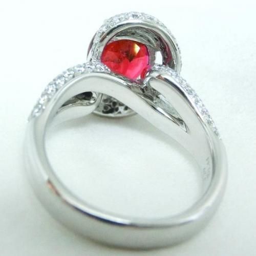K18WG ルベライト ダイヤモンドリング T 3.29ct D 1.44ct K18WG ルベライト ダイヤモンドリング T 3.29ct D 1.44ct