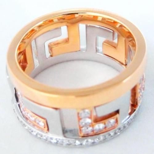 K18WG/PG 知恵の輪 ダイヤモンドエタニティリング D 1.07ct