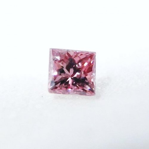ピンクダイヤモンドルース0.096ct ファンシーパープルピンク-