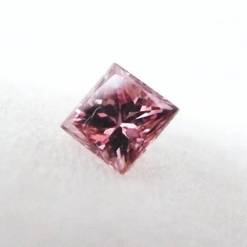 ピンクダイヤモンドルース D 0.096ct FANCY DEEP PINK I-1 中央宝石