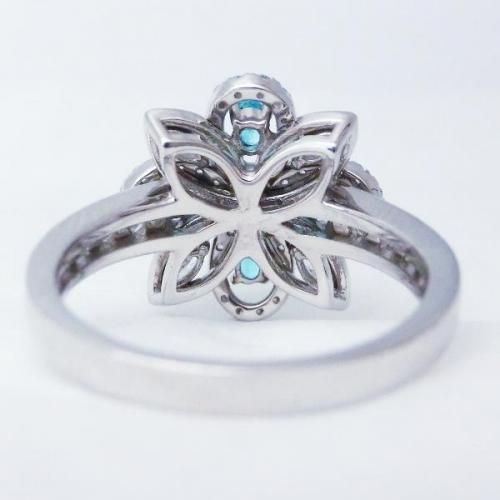 ブラジル産パライバトルマリン ダイヤモンドリング PA 0.26ct D ブラジル産パライバトルマリン ダイヤモンドリング PA 0.26ct D