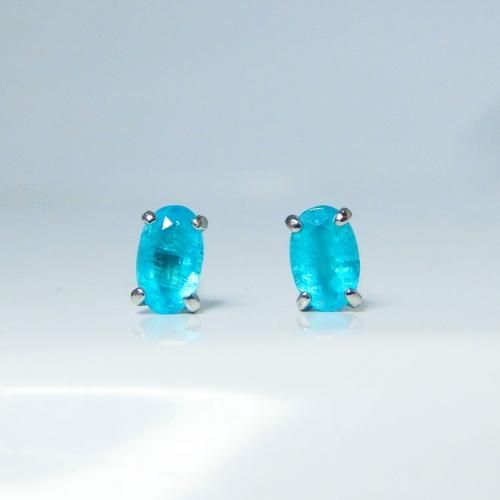 Pt900 パライバトルマリンピアス PA 0.128ct PA0.131ct Pt900 パライバトルマリンピアス PA 0.128ct PA0.131ct