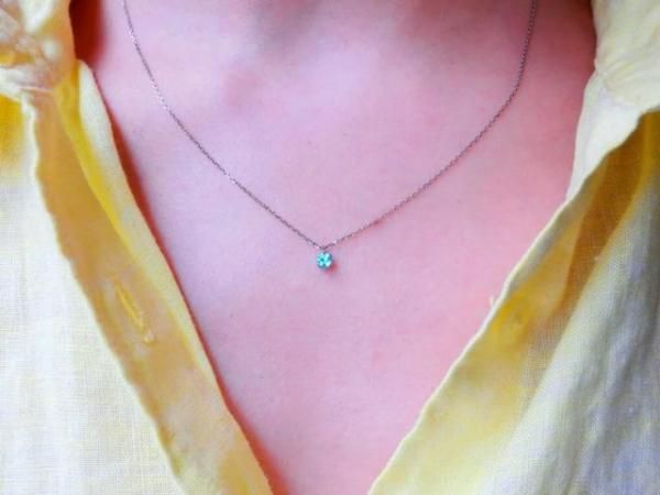 Pt850/900 ブラジル産パライバトルマリンネックレス PA 0.12ct