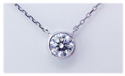 Pt900 ダイヤモンドプチネックレス D 0.36ct