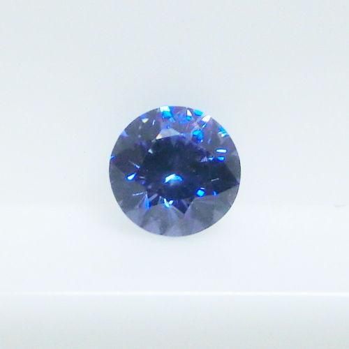 ベニトアイト(Benitoite)ラウンドブリリアントカットルース 0.56ct