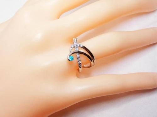 美発色!!!★ブラジル産パライバトルマリン★リング、ペンダントオーダー受付中 HANDMADE】PT950 ブラジル産パライバトルマリン 0.45ct リング