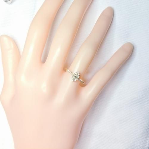 K18YG マーキスカットダイヤモンドリング D 0.17ct D0.15ct K18YG マーキスカットダイヤモンドリング D 0.17ct D0.15ct