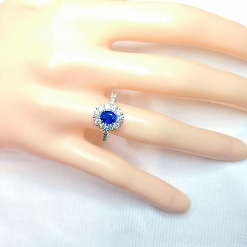 コーンフラワーカラーサファイア ダイヤモンドリング SA 0.768ct コーンフラワーカラーサファイア ダイヤモンドリング SA 0.768ct