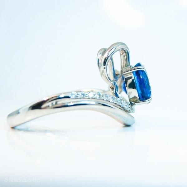 カイヤナイト ダイヤモンドリング KN 1.92ct D 0.12ct Pt900