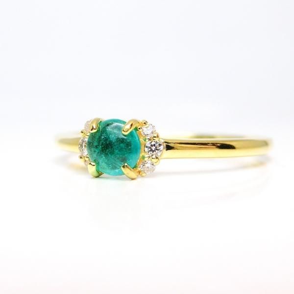 パライバトルマリン ダイヤモンドリング ブラジル産 PA 0.216ct D 0.04