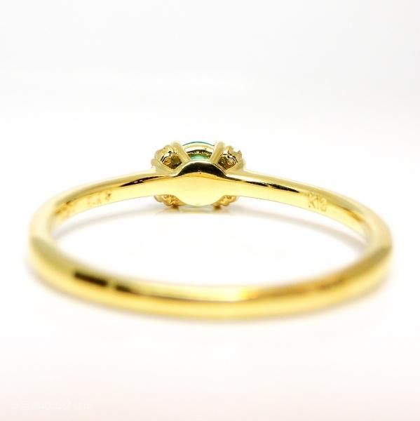 パライバトルマリン ダイヤモンドリング ブラジル産 PA 0.216ct D 0.04