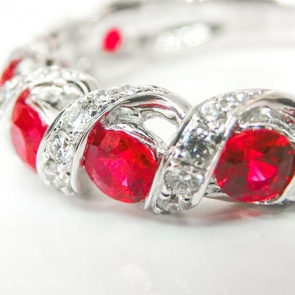 ルビー ダイヤモンド リング ルビー ダイヤモンドリング R 0.92ct D 0.32ct K18WG