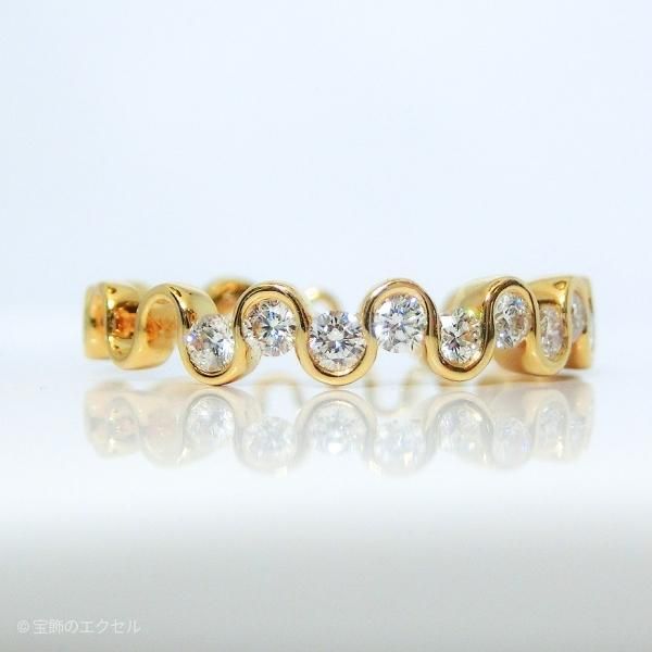 ダイヤモンドリング D 0.43ct K18 C-LINE ダイヤモンドリング D 0.43ct K18 C-LINE