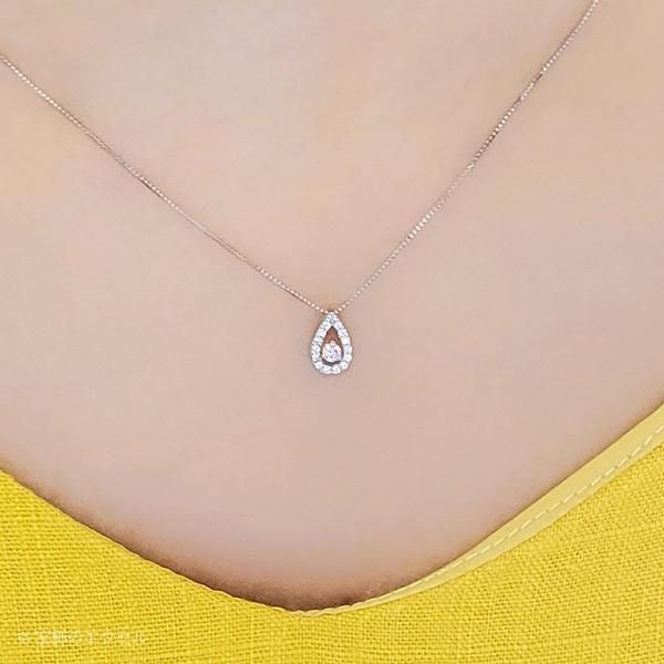 ピンクダイヤモンドネックレス D 0.051ct D 0.06ct FLPP-I1 AGT ピンクダイヤモンドネックレス D 0.051ct D 0.06ct FLPP-I1 AGT