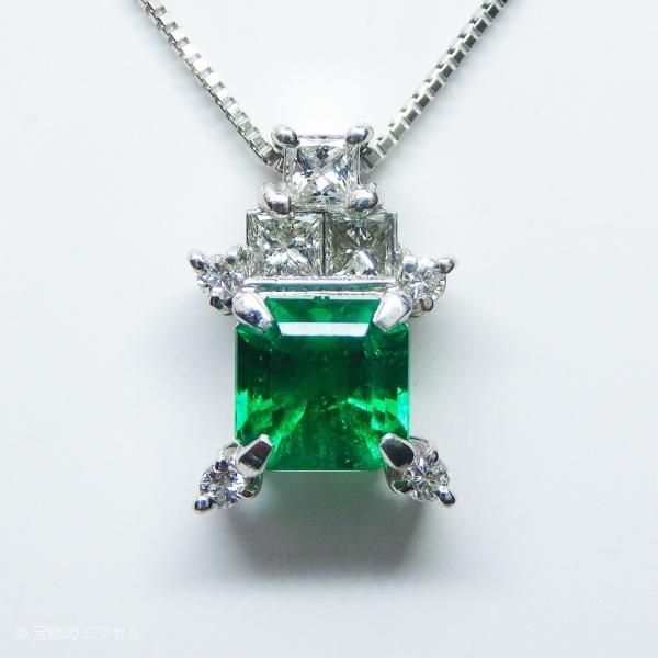  ɥͥå쥹 EM 1.14ct D 0.39ct 45cm Pt900 ̼ܺи̽