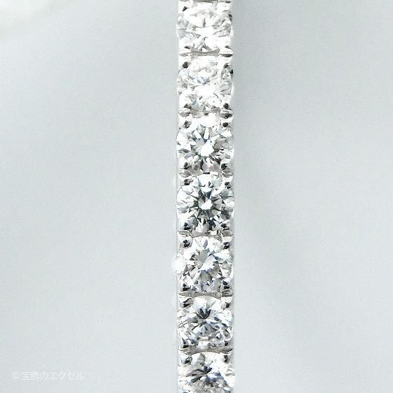 ダイヤモンドフープピアス D 1.66ct K18WG ダイヤモンドフープピアス D 1.66ct K18WG