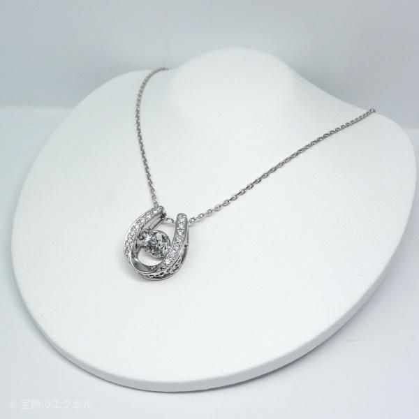 新規購入 ダンシングダイヤモンドネックレス F-I1-P 0.14ct D 1.04ct D サファイア