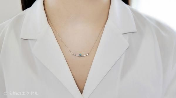 pt950 パライバトルマリン0.04 ダイヤモンド 0.620 ネックレス鑑付 pt950 パライバトルマリン0.04 ダイヤモンド 0.620 ネックレス鑑付