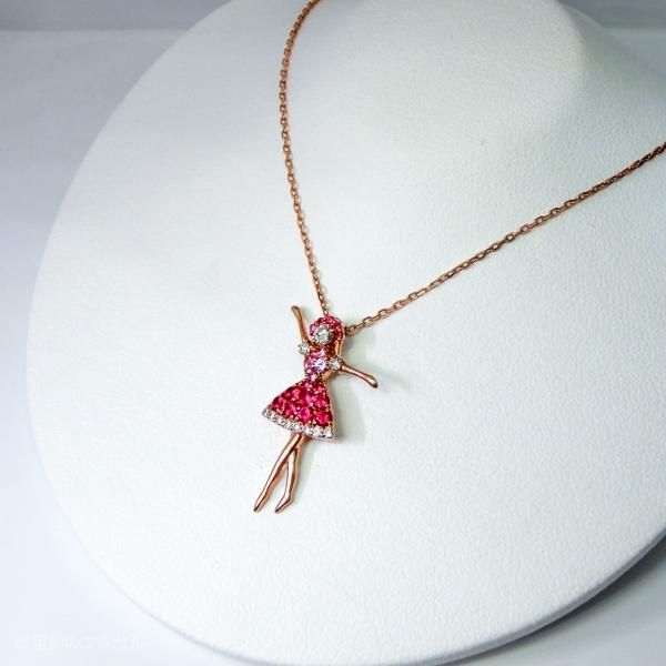 ルビー ダイヤモンド ピンクサファイアネックレス R 0.28ct D ルビー ダイヤモンド ピンクサファイアネックレス R 0.28ct D