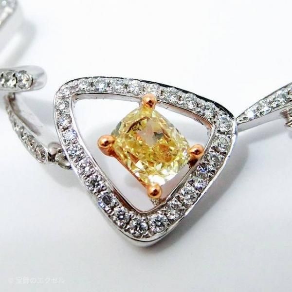 ファンシーイエローダイヤモンドブレスレット D 2.60ct D 1.17ct 21cm ...