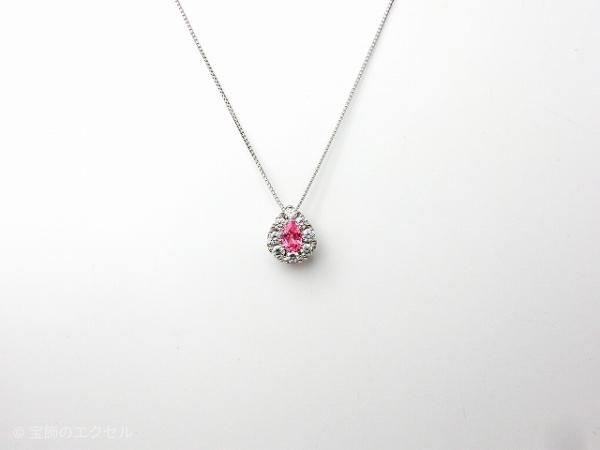 パパラチアサファイア ダイヤモンドネックレス PDS 0.247ct D パパラチアサファイア ダイヤモンドネックレス PDS 0.247ct D