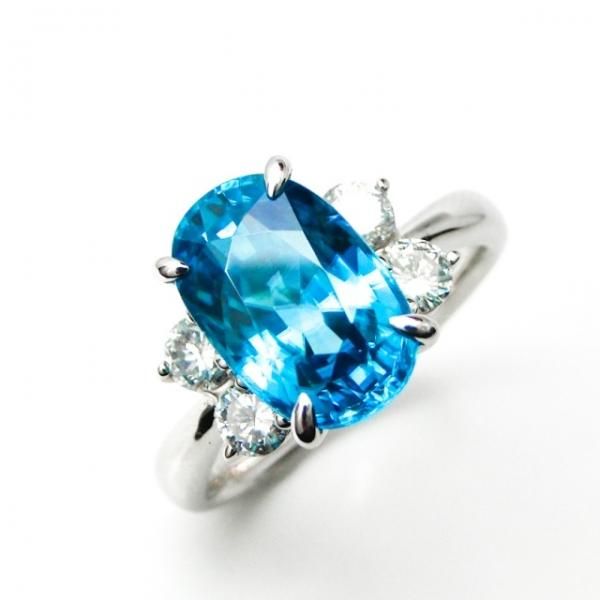 ブルーダイヤがいっぱい　　サイズ約12.5号 鑑別書付 ブルーダイヤがいっぱいサイズ約12.5号 鑑別書付