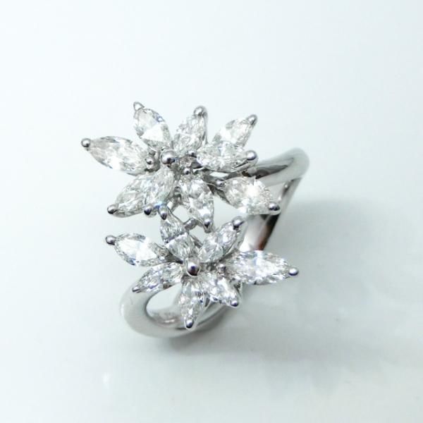 マーキスカットダイヤモンドリング D 1.26ct K18WG マーキスカットダイヤモンドリング D 1.26ct K18WG