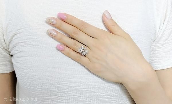 マーキスカットダイヤモンドリング D 1.26ct K18WG マーキスカットダイヤモンドリング D 1.26ct K18WG