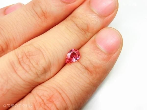 非加熱パパラチアサファイアルース PDS 0.83ct 日独宝石研究所鑑別書 非加熱パパラチアサファイアルース PDS 0.83ct 日独宝石研究所鑑別書