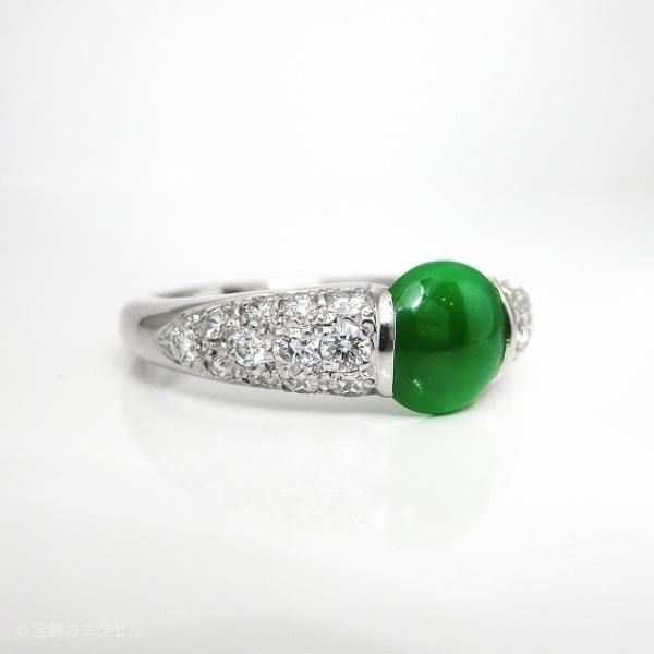 ひすい ダイヤモンドリング JD 1.44ct D 0.54ct Pt900 日宝研 ひすい ダイヤモンドリング JD 1.44ct D 0.54ct Pt900 日宝研